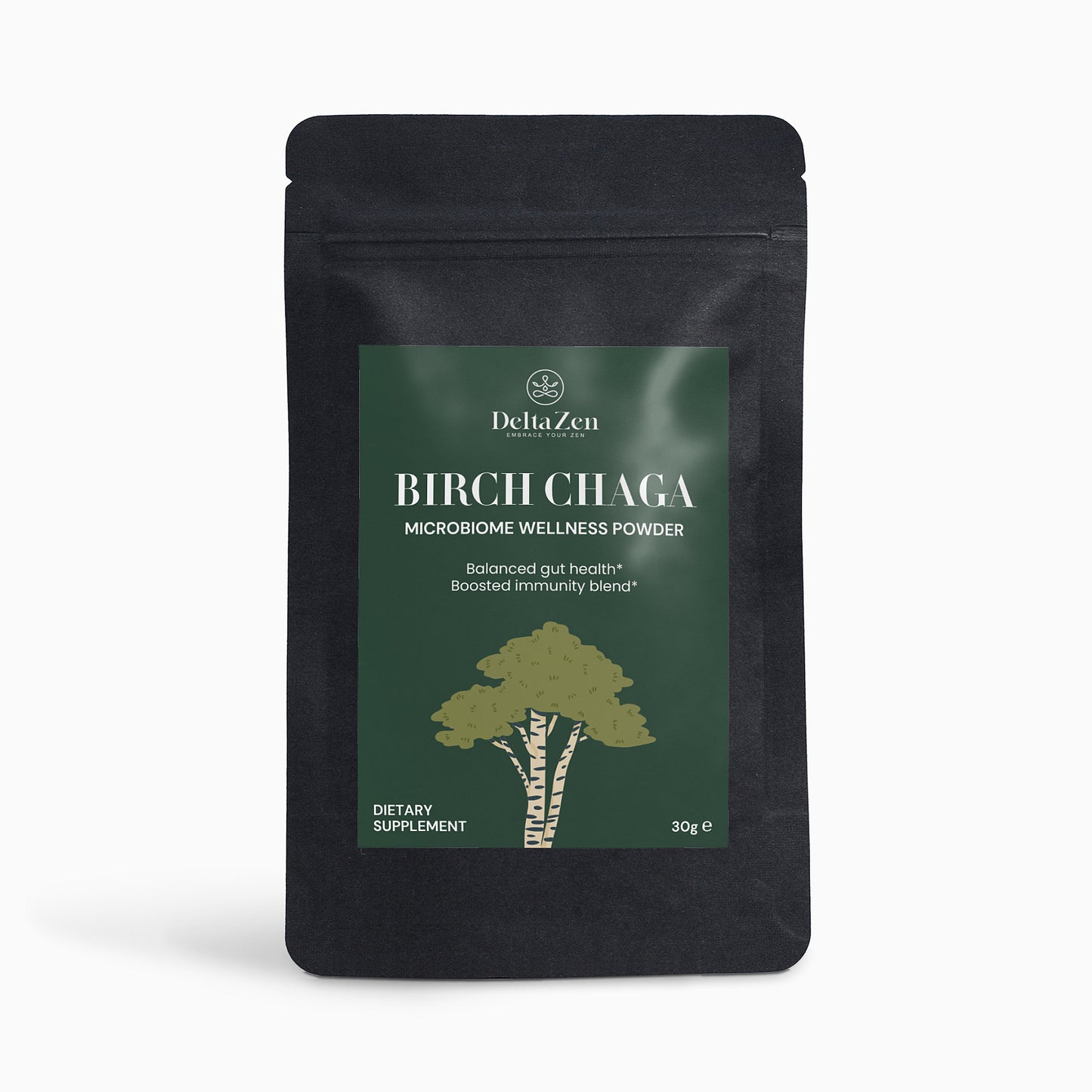 Birch Chaga Microbiome Wellness Powder - DELTA-ZEN