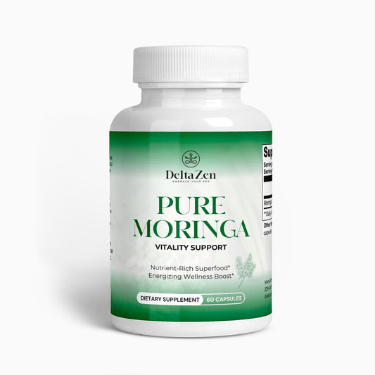 DeltaZen Pure Moringa | Premium Organic Superfood Complex for Complete Nutritional Support